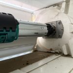 Motorisation de  trois volets roulants manuels avec des nouveaux axes motorisés Somfy RS100 io à Niederhergheim près de Dessenheim.