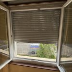 Remplacement d’un volet roulant à manoeuvre treuil et tablier en aluminium double paroi à Horbourg-Wihr proche de Sundhoffen.