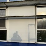 Remplacement d&rsquo;un moteur d&rsquo;un store coffre extérieur vertical à guidage rigide à Colmar à proximité de Horbourg-Wihr.